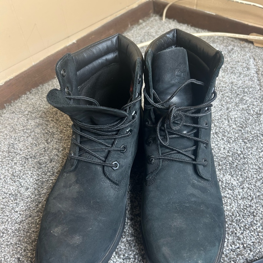 Timberland Men's Black Leather Boots